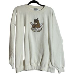 Vintage Park City Ice Skate Grandpa Sweatshirt Size XL